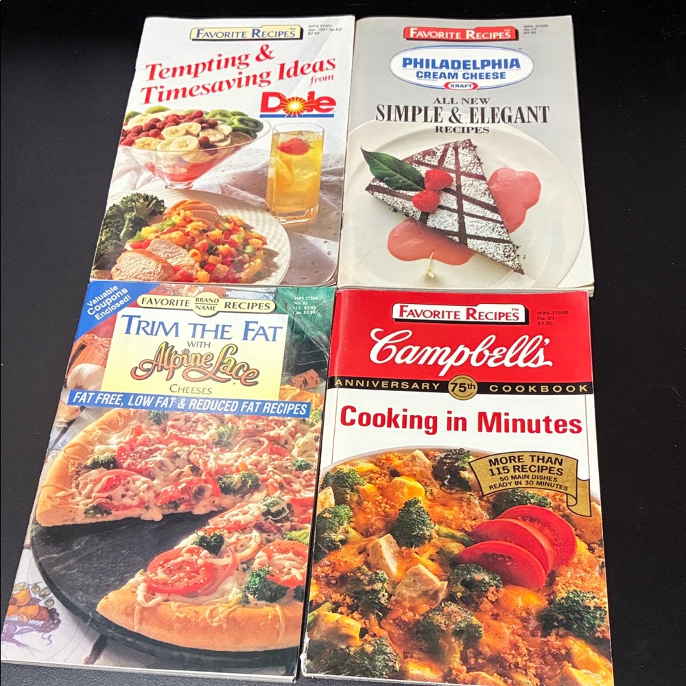 Vintage Favorite Recipes magazine set of four Cookbooks